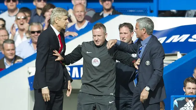 Arsene Wenger dan Jose Mourinho Hampir Baku Hantam