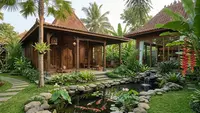 6 Kombinasi Batu Kali dan Rumput Jepang yang Bikin Taman Rumah Terlihat Lebih Natural dan Elegan