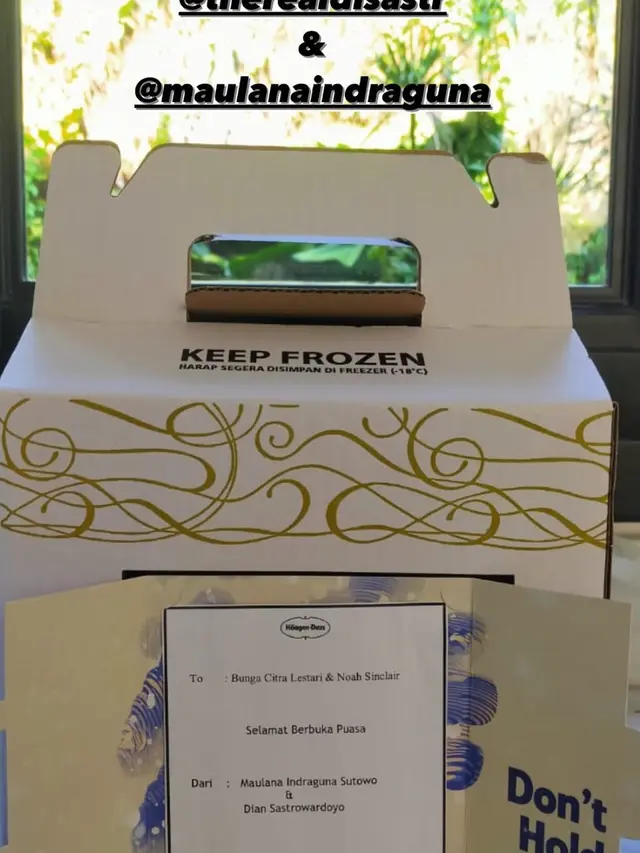 Hampers Lebaran Artis 2023. (Foto: Instagram Stories/bclsinclair)