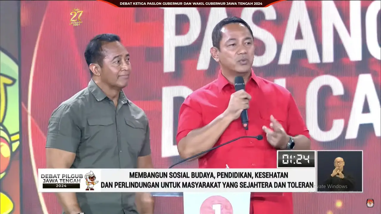 Debat Pilgub Jateng.