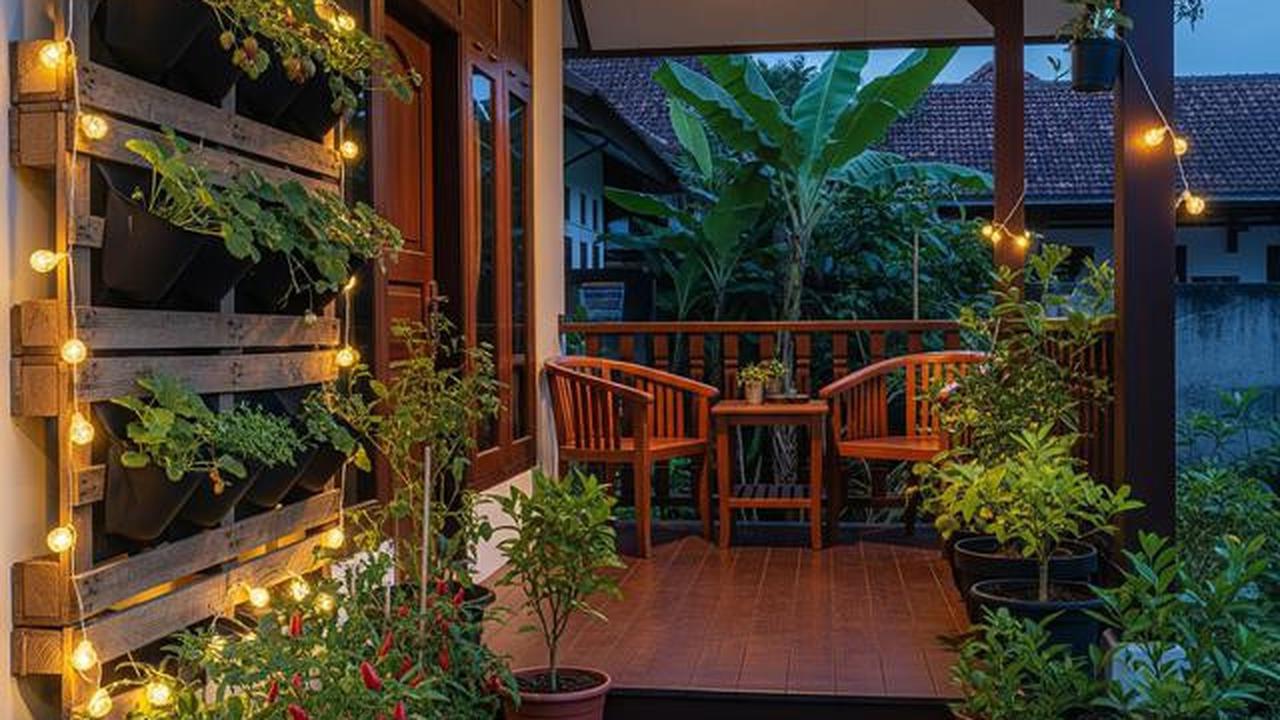 9 Model Teras Rumah Tipe Kecil dengan Taman Buah Mini, Lahan Sempit Jadi Kebun Produktif