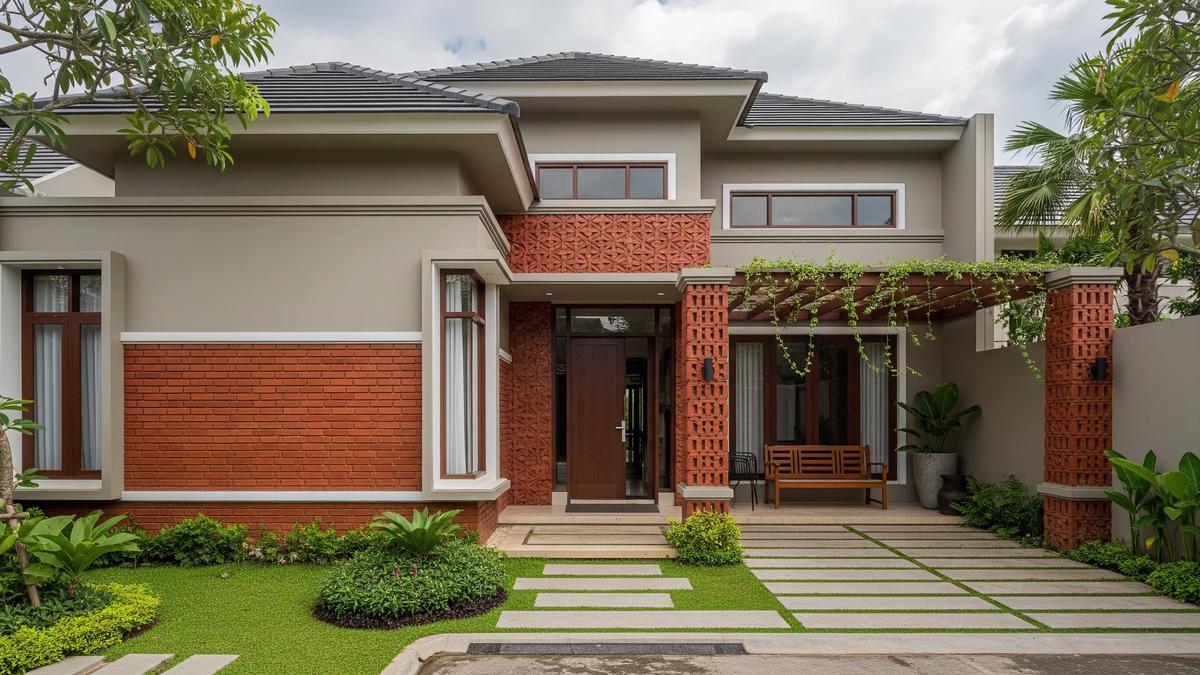 10 Kombinasi Warna Earth Tone, Bikin Eksterior Rumah Hangat dan Elegan