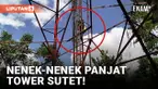 Diduga Depresi, Seorang Nenek Panjat Tower Sutet