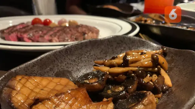 Sajian di Meatguy Steakhouse, berlokasi di seputaran Bintaro saat Liputan6.com datang pada Kamis, 1 Februari 2024. (Dok: Liputan6.com/dyah)