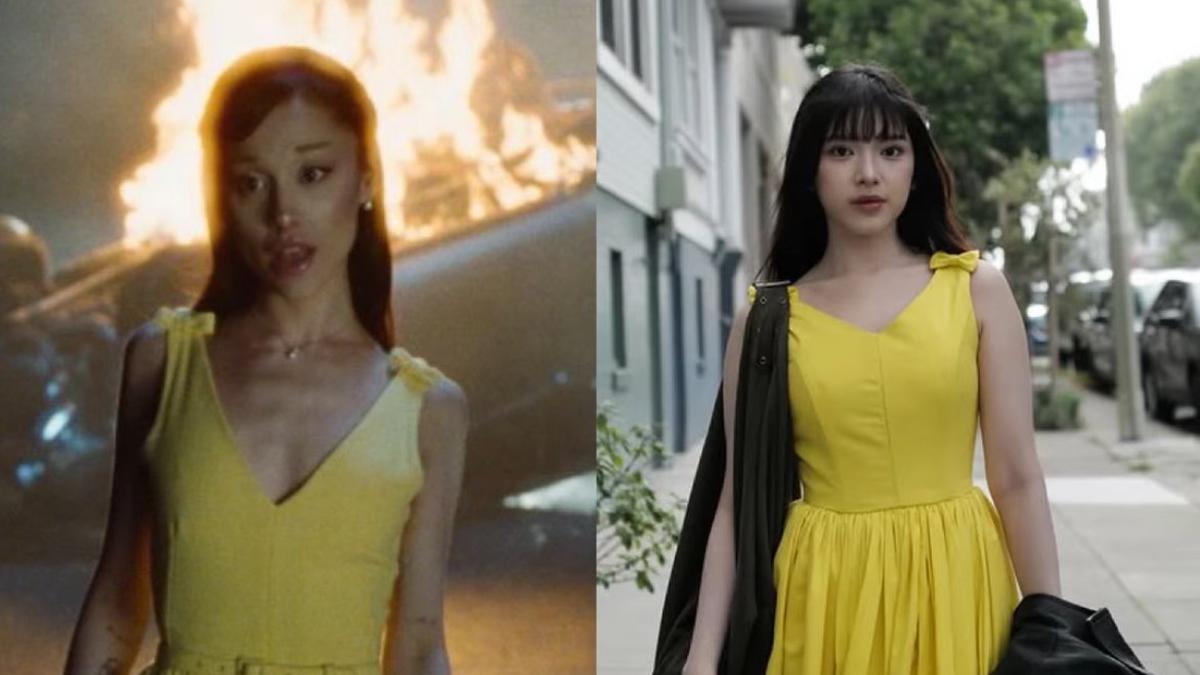 Jalan-Jalan ke Amerika Serikat Tiara Andini Kenakan Dress Kuning Mirip Ariana Grande Serta Poni Depan Curi Perhatian