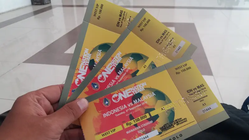 Tiket laga Timnas Indonesia vs Malaysia di Stadion Manaha