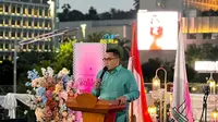 Selebrasi Batik Nasional, Belasan Model Peragakan Busana Batik di Halte TransJakarta Tosari (doc: HIPMI)