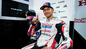 Veda Ega Pratama mengakui hari pertama Moto3 Spanyol 2026 berjalan tak mulus. (Dok. Honda Team Asia)