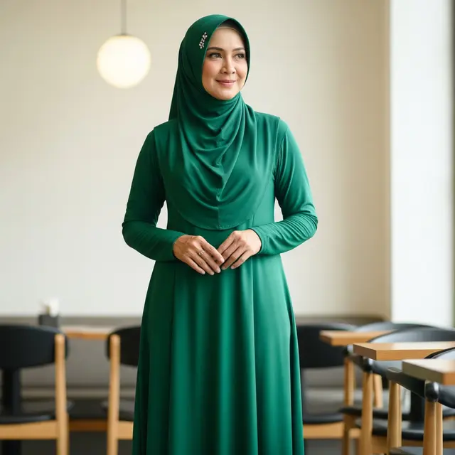 Jenis Bahan Gamis yang Nyaman untuk Usia 50 Tahun