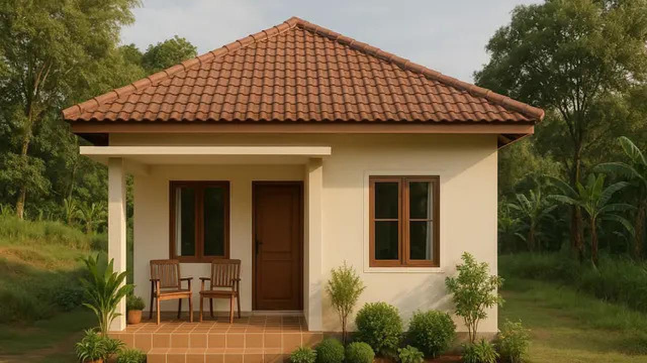 10 Desain Rumah Sederhana Minimalis 6x9 Meter di Desa dengan Teras dan Taman Mini, Referensi Hunian Asri 2025
