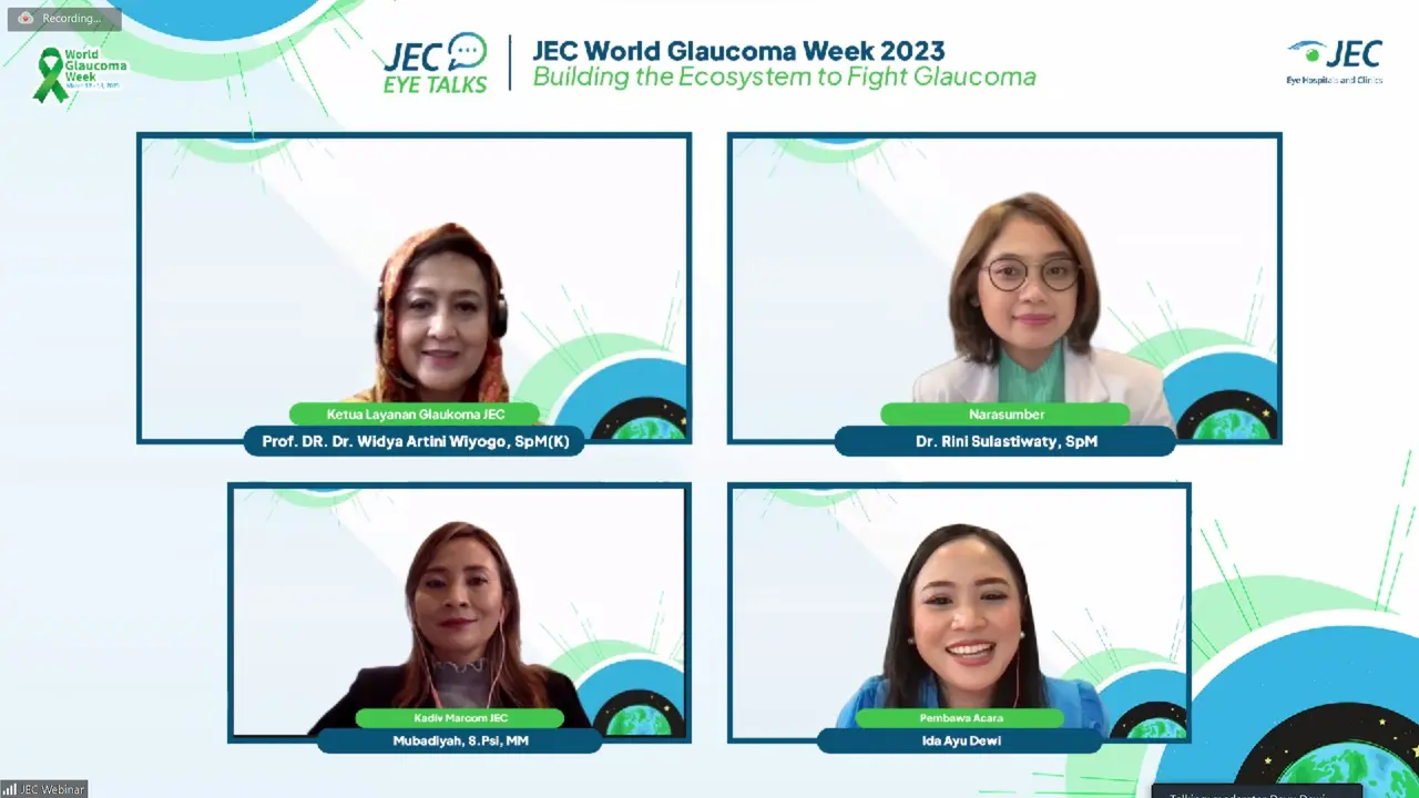 JEC Eye Hospitals and Clinics mengadakan implan glaukoma gratis yang diberikan kepada 100 pasien. Glaukoma adalah penyakit yang dijuluki Si Pencui Penglihatan karena berpotensi menyebabkan kebutaan atau buta permanen (Dok: Istimewa)