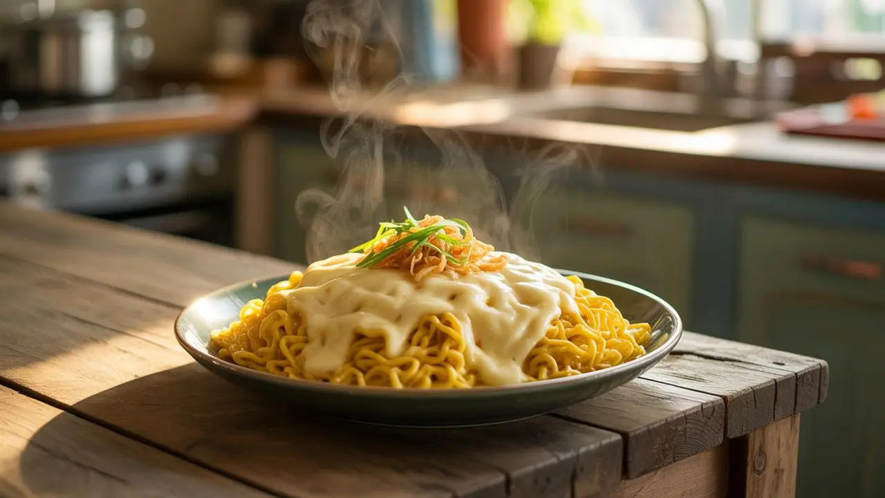 Resep Mie Goreng Saus Keju