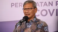 Juru Bicara Pemerintah untuk Penanganan COVID-19 Achmad Yurianto saat konferensi pers Corona di Graha BNPB, Jakarta, Kamis (2/7/2020). (Dok Badan Nasional Penanggulangan Bencana/Fotografer Ignatius Toto Satrio)