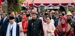 Intip penampilan Iriana Jokowi jinjing tas Chanel di HUT ke-81 RI (@jokowi)