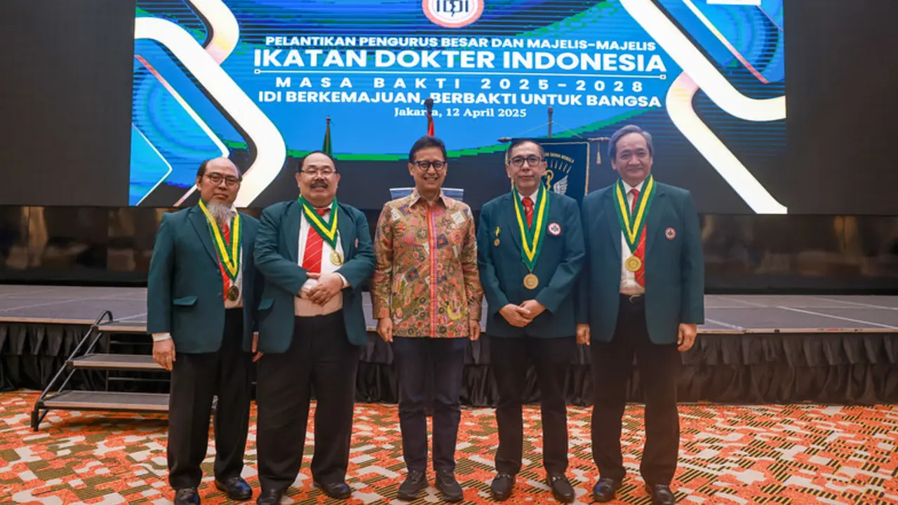 Menkes dan Pengurus Baru PB IDI