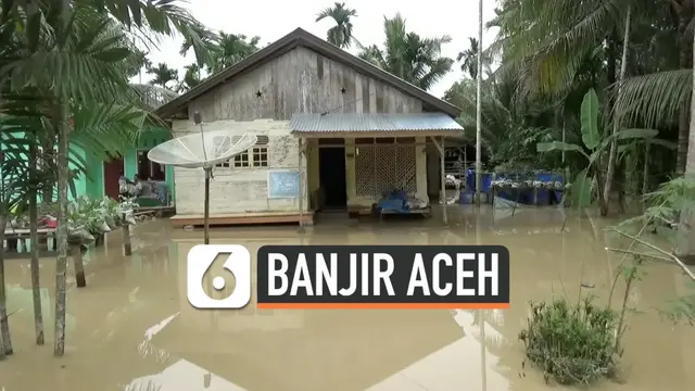 VIDEO: Tanggul Jebol, 13 Desa di Aceh Utara Kebanjiran