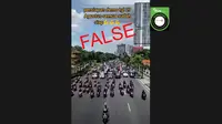 Tim Cek Fakta Liputan6.com menemukan postingan video yang mengklaim iring-iringan sepeda motor sebagai persiapan demo 27 Agustus 2026. (Foto: tangkapan layar Facebook)