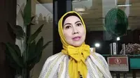 Venna Melinda di Pengadilan Agama Jakarta Selatan, Selasa (19/11/2024). (Liputan6.com/M Altaf Jauhar)