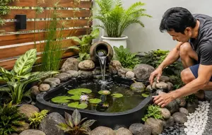 7 Cara Membuat Kolam Mini di Sudut Halaman Tanpa Menggali Tanah, Praktis dan Hemat Biaya