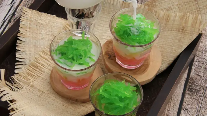 Resep Es Rumput Laut Santan Segar