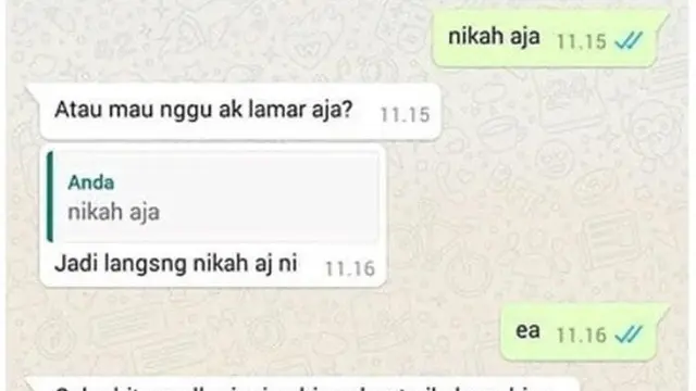 6 Chat Gombal Lamar Pasangan, Bikin Gemas Sendiri