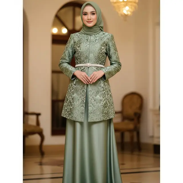 Rekomendasi Gamis Islami Warna Sage