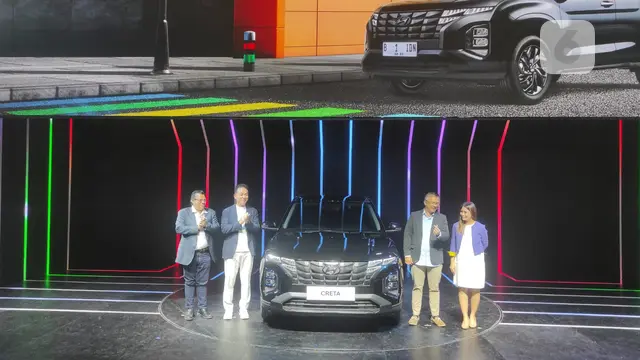 Hyundai Creta Dynamic Black Edition diluncurkan pada ajang Indonesia International Motor Show atau IIMS 2023. (Liputan6.com/Arief Aszhari)