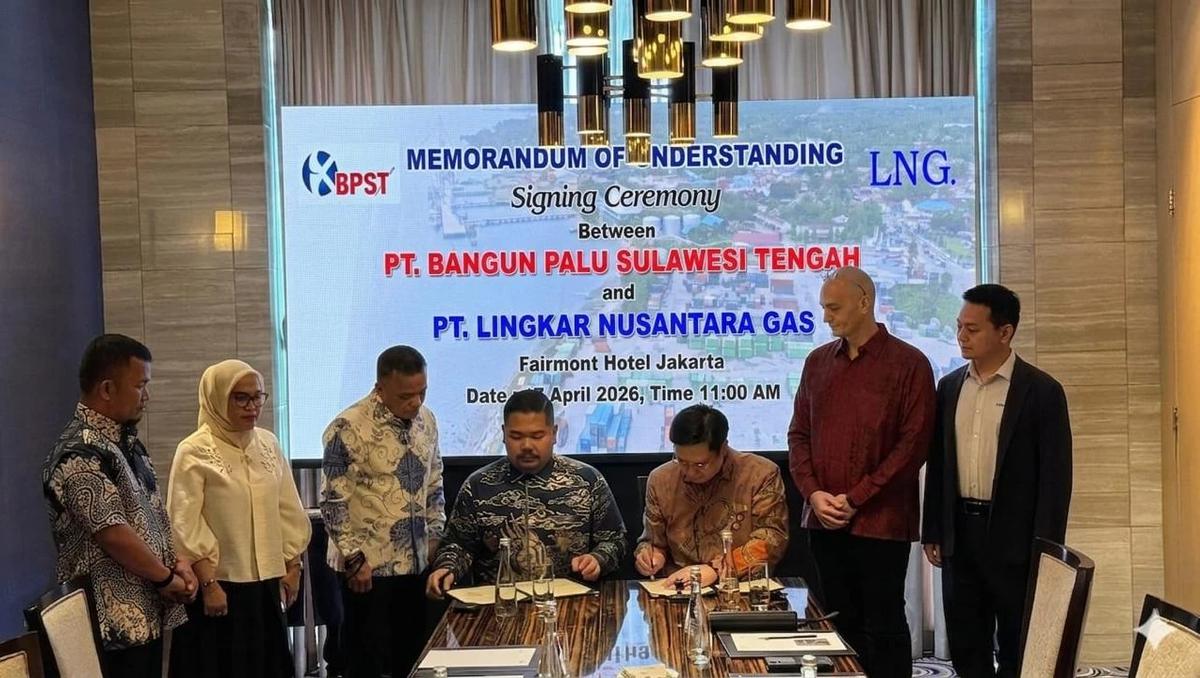 Dorong Ekosistem KEK Palu, LNG Resmi Gandeng PT Bangun Palu Sulawesi Tengah