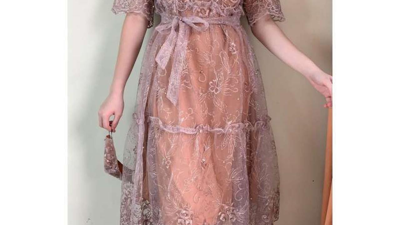 midi dress kaun tile