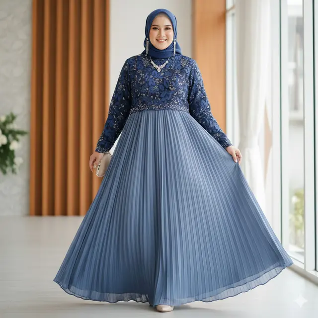 Gamis Jumbo Terbaik 2025 (Image by Gemini AI)