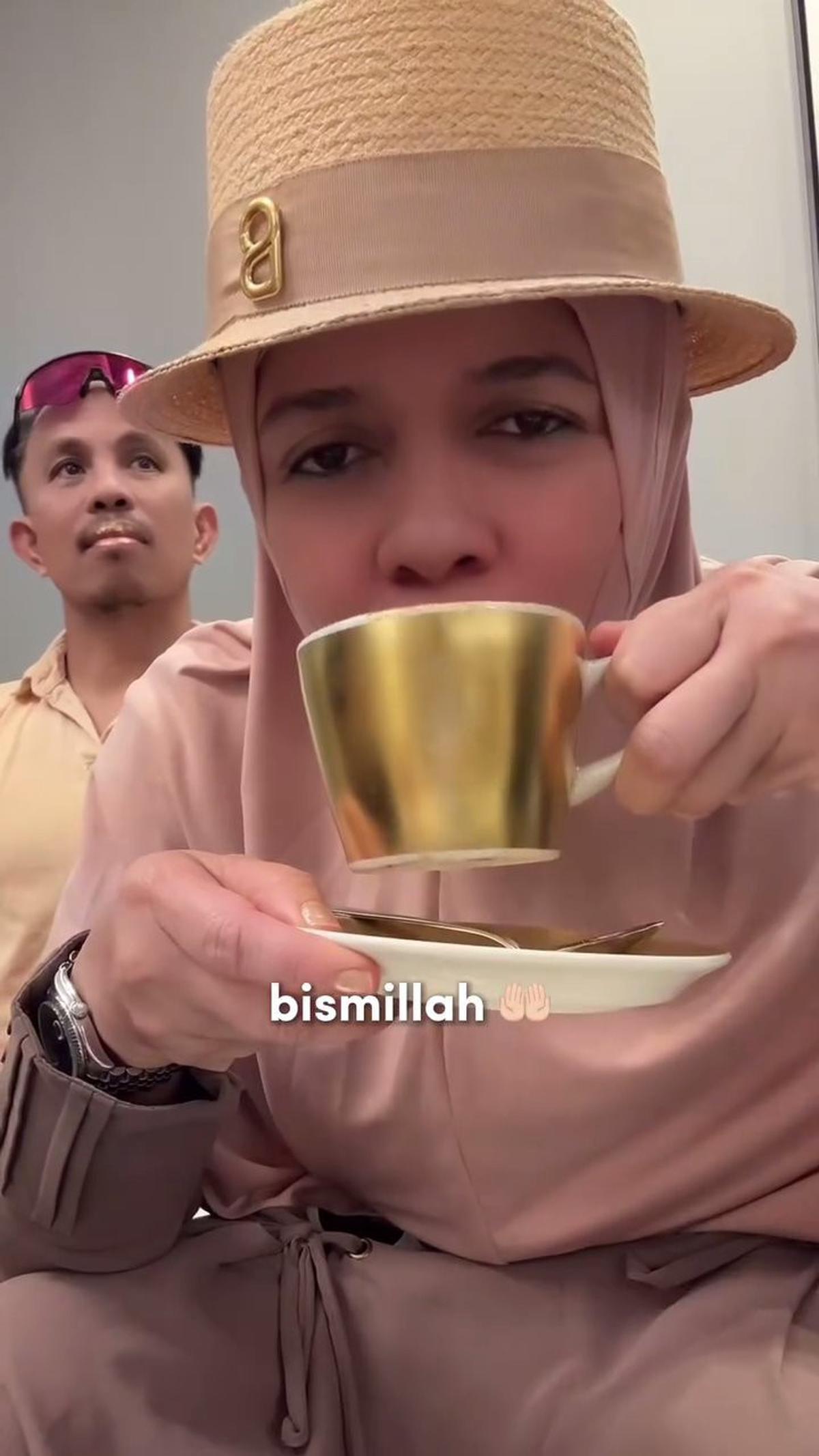 Lenggogeni Faruk dan Suami Review Kopi Harga 5 Juta, Ada Emas 24 Karatnya: Oh My God This Is So Coffee