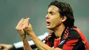 AC Milan's forward Filippo Inzaghi reacts during their Serie A football match AC Milan  vs Juventus at San Siro Stadium  in Milan on  October 30, 2010. AFP PHOTO / GIUSEPPE CACACE