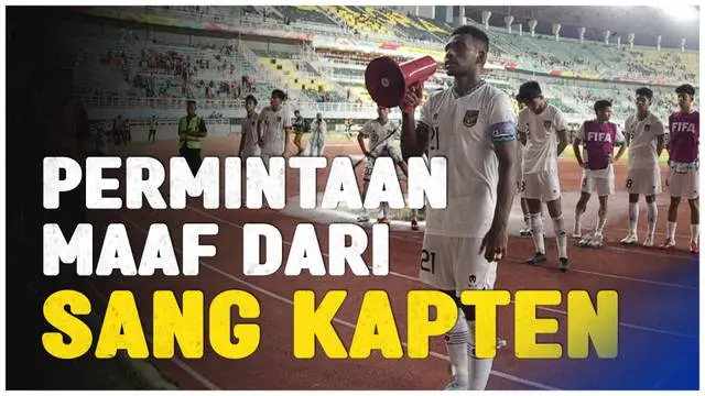 Berita Video, permintaan maaf Iqbal Gwijangge setelah Timnas Indonesia U-17 telan kekalahan kontra Maroko di Piala Dunia U-17 pada Kamis (16/11/2023)