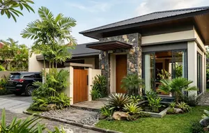 8 Kombinasi Warna untuk Fasad Rumah yang Menggunakan Batu Alam, Cantik dan Elegan