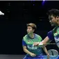 Ganda campuran Indonesia Tontowi Ahmad / Liliyana Natsir memenangi laga perdana Grup B BWF Super Series Finals 2017 di Dubai, Rabu (13/12/2017). (Humas PP PBSI)