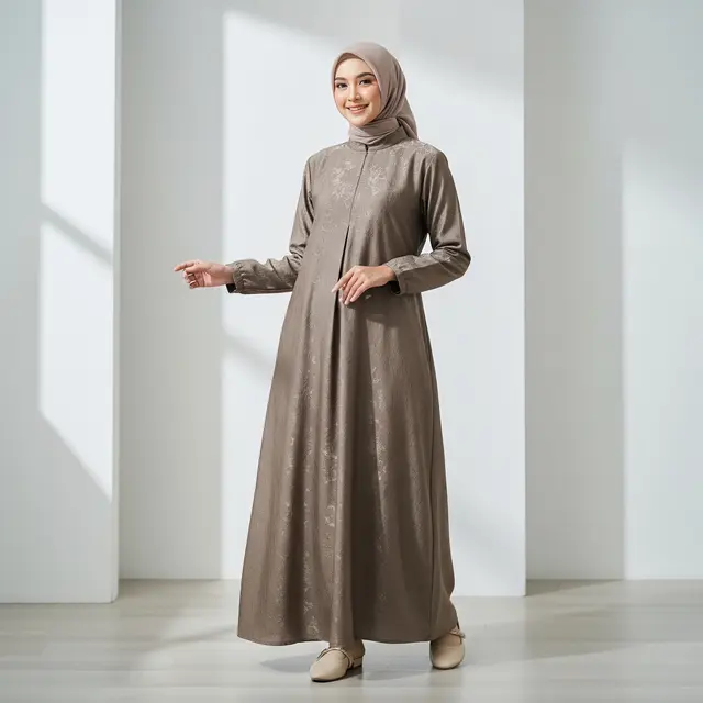 Model Gamis Embos Terbaru
