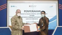 Lembaga Sertifikasi Profesi (LSP) PT Kereta Api Indonesia (Persero) resmi dapatkan lisensi dari Badan Nasional Sertifikasi Profesi (BNSP) (dok: KAI)