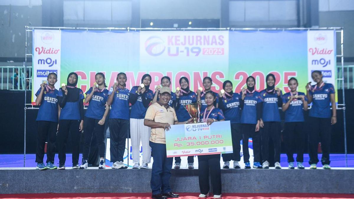 Kejurnas Antarklub U-19 2025: Gebuk Grobogan, Putri Ganevo Yogya Kampiun
