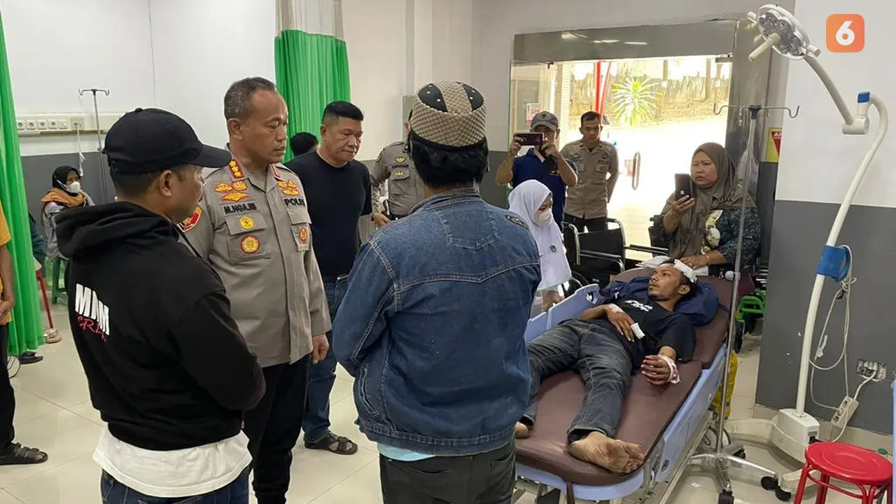 Pemudik korban penganiayaan geng motor di Kota Makassar (Liputan6.com/Fauzan)