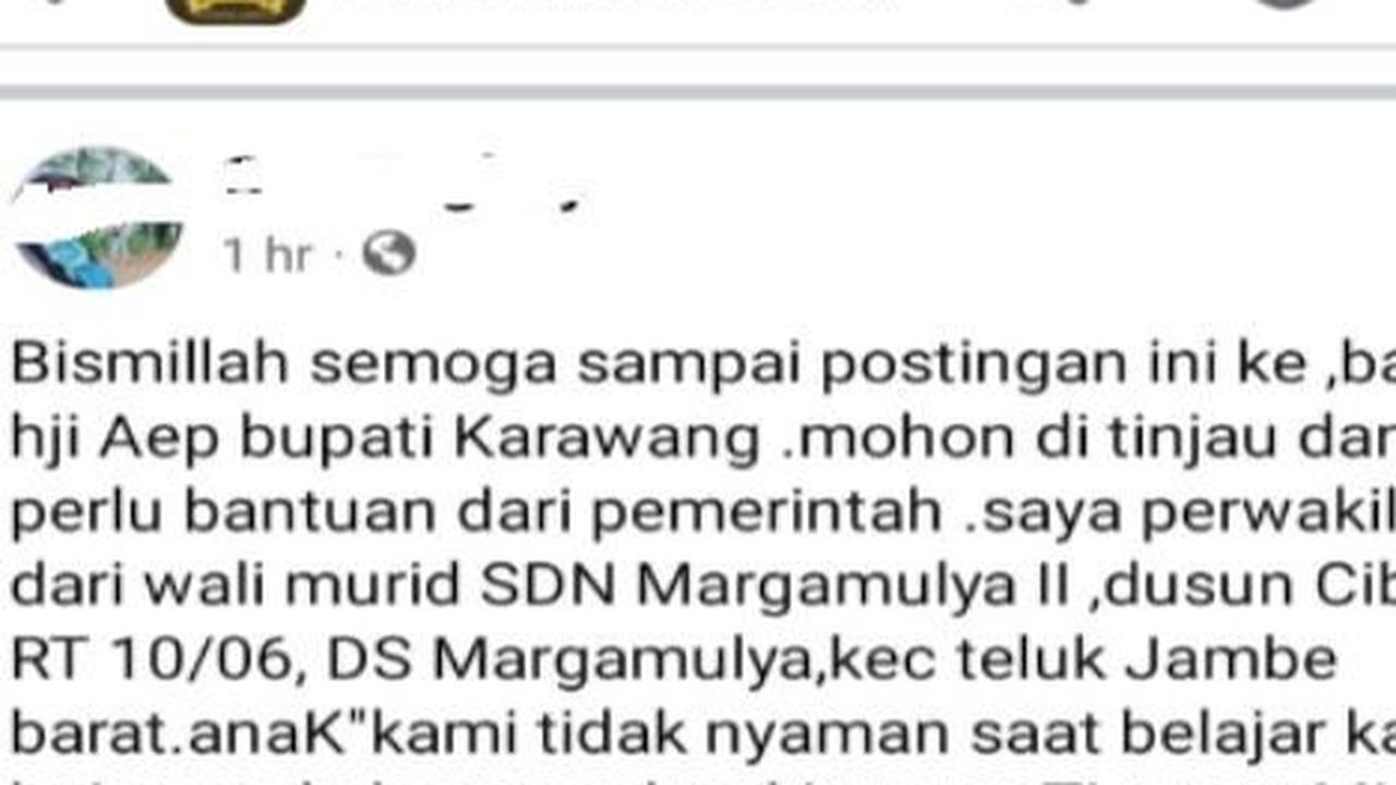 Unggahan wali murid SDN Margamulya II Karawang