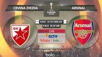 Liga Europa 2017-2018 Crvena Zvezda Vs Arsenal (Bola.com/Adreanus Titus)