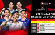 BWF KFF Singapore Badminton Open 2026: Round of 16! Live Streaming Hanya di Vidio