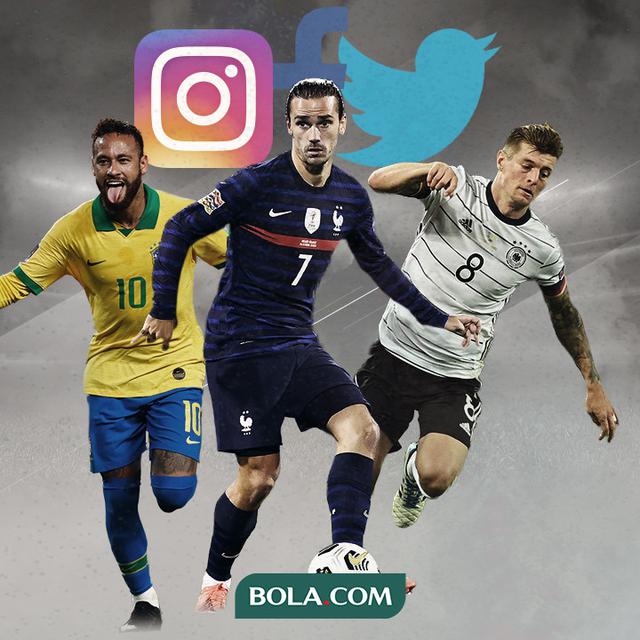 Neymar, Antoine Griezmann dan Toni Kroos