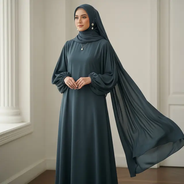 Model Gamis Old Money untuk Lebaran 2026