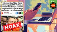 Cek Fakta: Hoaks Artikel Gubernur Riau Abdul Wahid Minta KPK Periksa Jokowi karena Terima Uang Suap Rp 18 Miliar