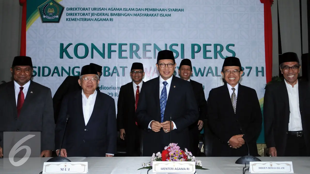 20160704-Hasil Sidang Isbat, 1 Syawal 1437 H Jatuh pada Rabu 6 Juli 2016