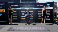 Pembalap Indonesia, Galang Hendra Pratama, akan start terdepan pada balapan di Sirkuit Misano. (World Superbike)
