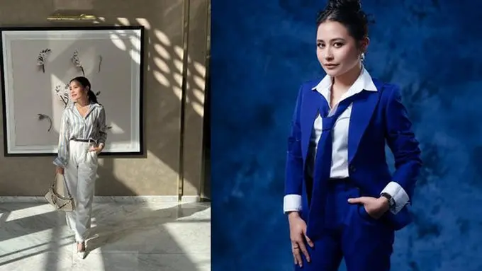 Potret Outfit Prilly Latuconsina dengan Gaya Smart Casual (credit: instagram/prillylatuconsina96)