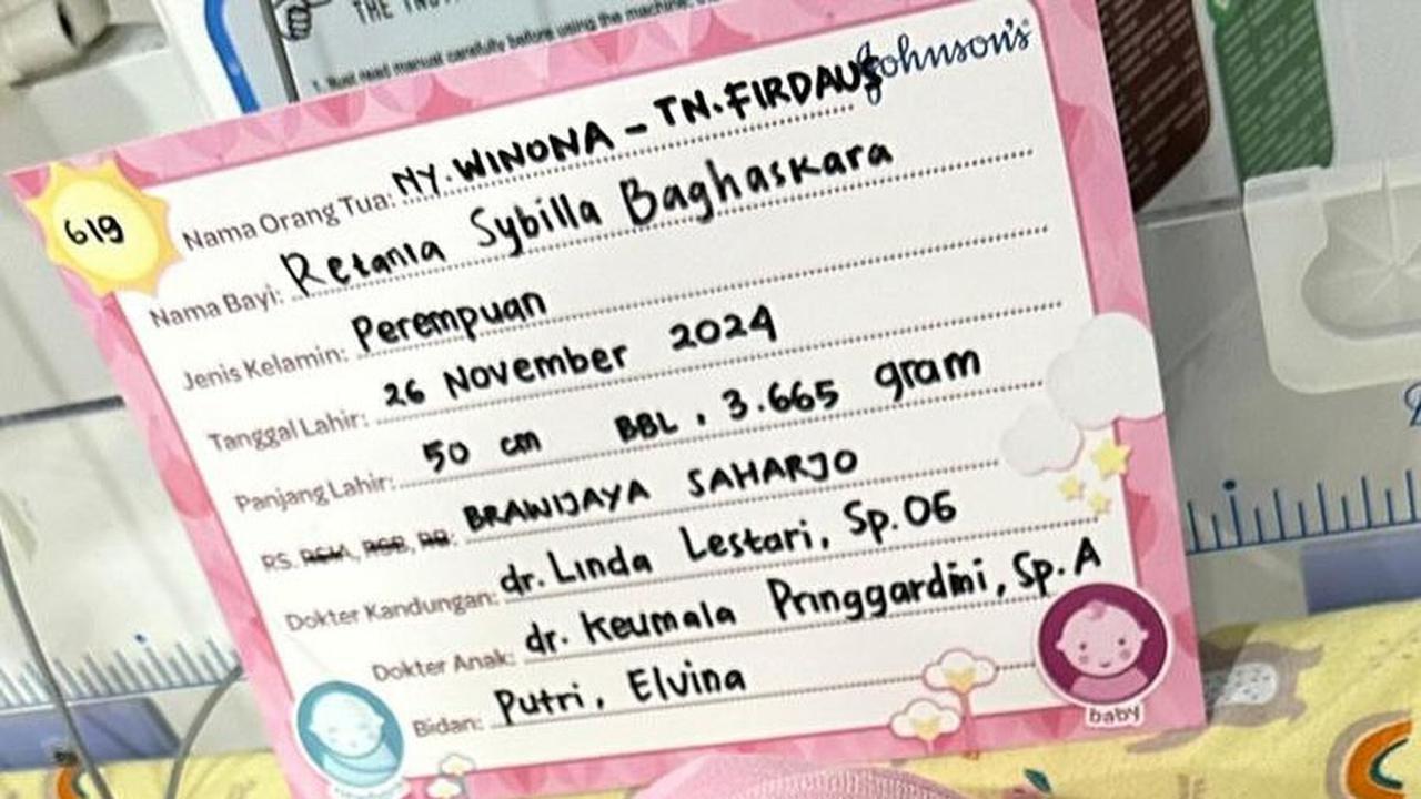 Winona Willy Adik Nikita Willy Melahirkan Anak Kedua, Disambut Gembira Keluarga