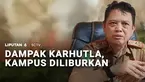 Kebakaran hutan juga masih terjadi. Di wilayah Kalimantan, aktivitas perkuliahan diliburkan menyusul kebakaran yang melalap lahan sekitar kampus.